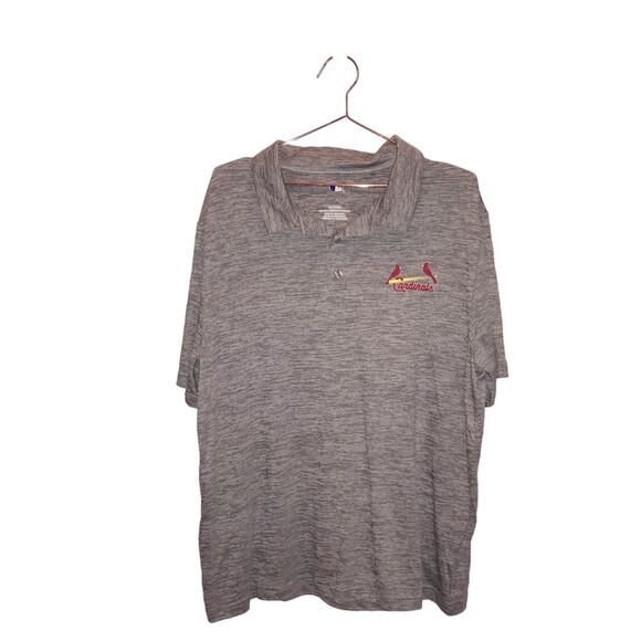 MLB St Louis Cardinals Gray Dry Fit Shirt - Size XL - NWT - Picture 1 of 2